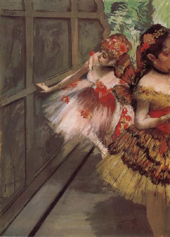 Edgar Degas Dancer at Background oil painting image